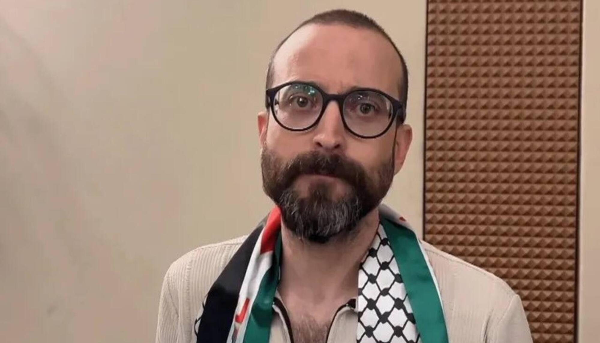 El escritor palestino Basim Khandaqji.